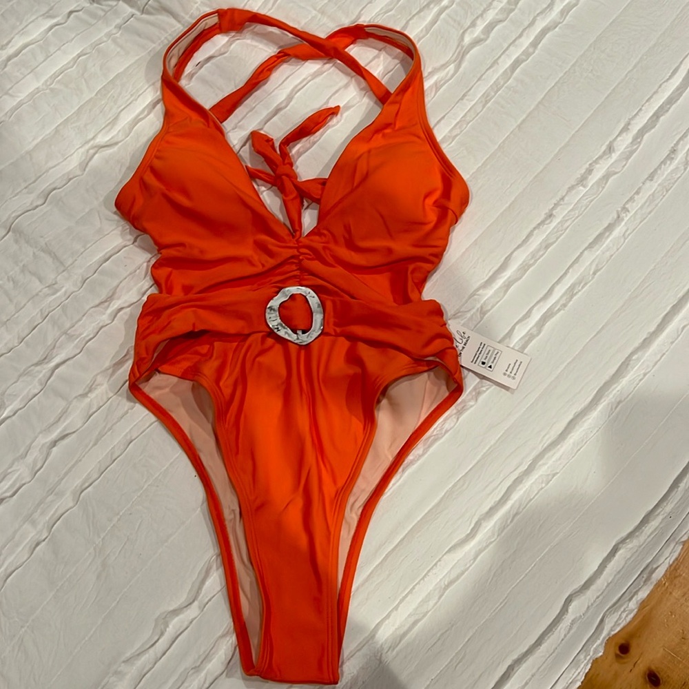 Cupshe high-cut cheeky one piece suit size S